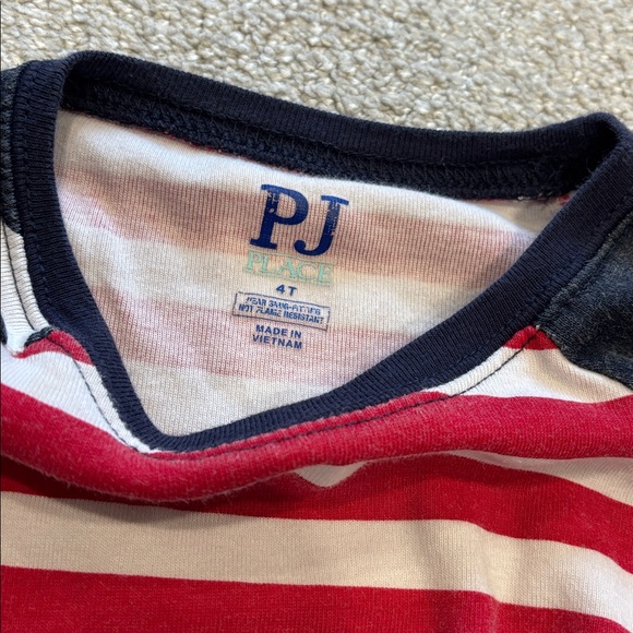PJ Place Patriotic Stars and Stripes Kids Pajama Set - Picture 3 of 3